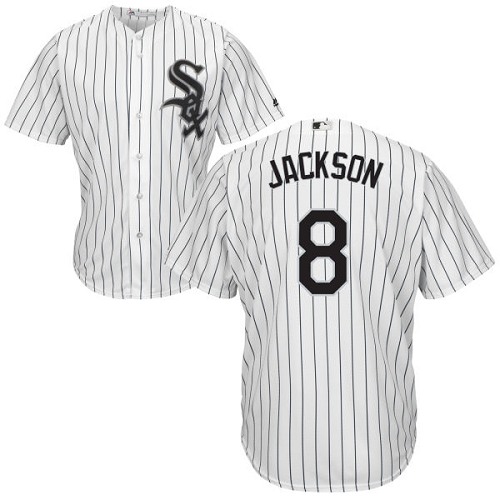 White Sox #8 Bo Jackson White(Black Strip) Home Cool Base Stitched Youth MLB Jersey - Click Image to Close